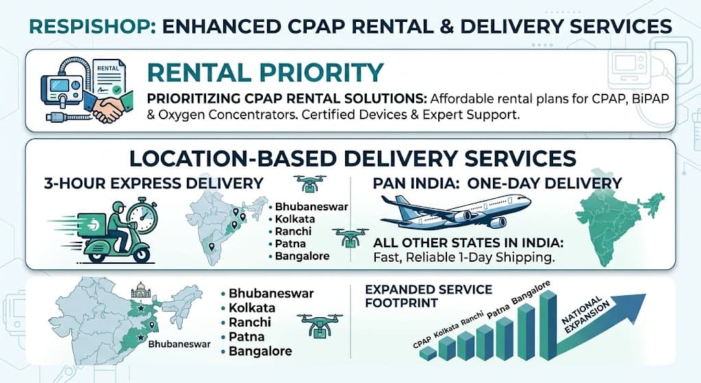 CPAP Machine Rental in Bhubaneswar | 3-Hour Delivery by Respion